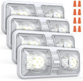 RV Lights Interior, 12 Volt Led Lights 1000LM, Camper Lights 8W, RV Led Lights Interior Fixtures 12V, RV Ceiling Dome Light with Switch for RV/Camper/Trailer/Boat/Car (Natural White, 4Pack).