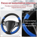 Non-Slip Car Nappa Leather Steering Wheel Cover,Universal Car Accessories Women Men Fit 14" 1/2-15" Suvs/Vans/Sedans/Cars/Tru