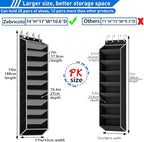 Heavy-Duty, Over The Door Shoe Organizer, Extra Large 10 Tiers, Over Door Shoe Organizer, Coated Hooks Grip Firmly Without Sc