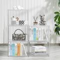 LXLXXL Cube Storage Organizer Acrylic Book Case Display Case Box Stackable Book Storage Containers With Magnetic Door Clear P