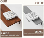12 Inch Deep Floating Shelves Set of 3, 60 Inch Extra Wide Rustic Walnut Solid Wood Wall Shelves, 5ft Heavy Duty Farmhouse Wa
