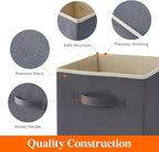 Lifewit Storage Cubes, Foldable Decorative Fabric Storage Baskets for Organizing Home Organizers with Handles for Shelves, Cl