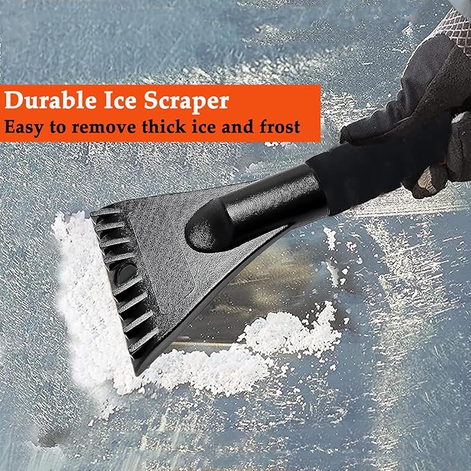 Snow Brush with Ice Scraper for Car Windshield Extendable 35 inch Vertical Car Snow Remover Windshield Snow Scrapers Removal Shovel for Car SUV Truck Windows