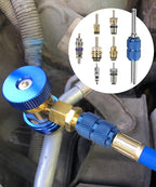 40PCS AC Schrader Valve Kit,AC Valve Core Removal Tool,Car Accessories AC Valve Core Kit,AC Schrader Valve Removal Tool,Autom