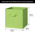 GRANNY SAYS Cube Storage Bins, 11 Inch 6 Pack Cube Storage Organizer, Foldable Fabric Storage Bins with Handle, Storage Baske
