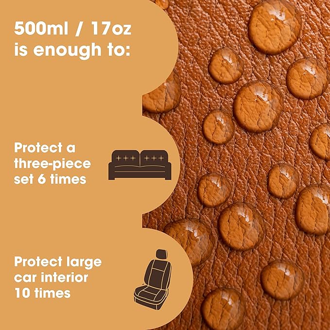 Furniture Clinic Leather Protection Cream | 2-in-1 Leather Conditioner & Waterproofing Protector for Furniture, Shoes, Car Se