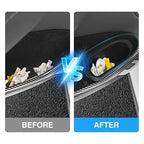 Car Trash Can for Tesla Model Y Juniper 2025, Silicone Car Door Side Trash Bin for Model 3 Highland Interior Accessories