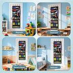 Over Door Toy Gun Storage, Hanging Organizer for Toy Guns, Hanging Toys Organizer with Pockets, Hook&Loop Straps for Foam Bla