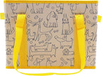Earthwise Deluxe Collapsible Reusable Shopping Box Grocery Bag Set with Reinforced Bottom Bins Cubes (Set of 3)