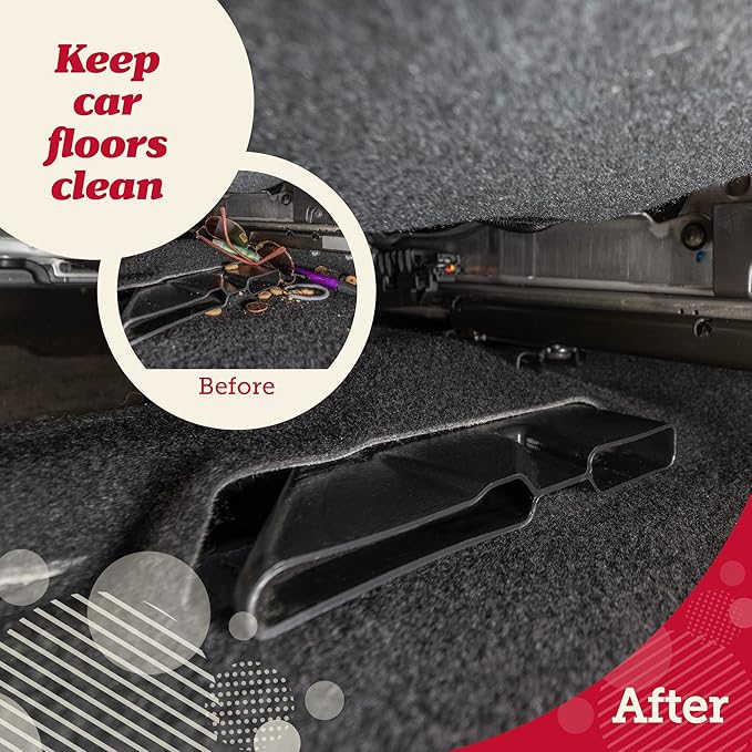 Lusso Gear Car Seat Gap Organizer - Pack of 2 - Prevents Items Falling & Seat Gap Filler - Universal Fit 0.5"-2" Slots & Automotive Use - Easy Clean Design for Auto Accessories - Gray Faux Leather