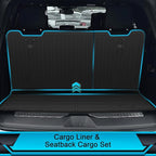 Floor Mats for Chevrolet Chevy Tahoe 2015-2020 and for GMC Yukon 2015-2020 (Bucket Seat), TPE Waterproof Non-Slip All Weather Protection Custom (Floor Mats & Cargo Liner & Seatback Cargo Mat)