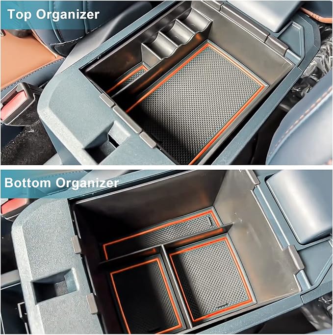 CDEFG for 2022-2026 Maverick Truck Center Console Organizer Tray 2022-2026 Maverick Armrest Trays Storage Box Coin Holder 202