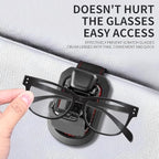 SEAMETAL Sunglass Holder for Car Visor Metal Sunglasses Clip, One-Hand Operation,Heavy Duty Universal Eyeglass Holder for Sun Visor,Secure Fit for Most Glasses,Car Accessories Organizer (2 PACK Black)