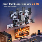 PEGZONE Controller and Headphone Holder Wall Mount, Modular Gaming Pegboard with Accessories, Controller Stand for Xbox PS5 P