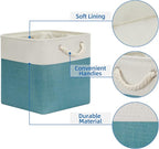 Temary Cubes Storage Baskets 12 Inch Cube Storage Bins for Shelf, Fabric Storage Cubes for Gift Empty Baskets for Home, Colla