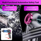 Handheld Car Vacuum Portable Cordless（Equipped with a one-Touch Window Breaker and Seatbelt Cutter ） Car Vacuum Cleaner with 