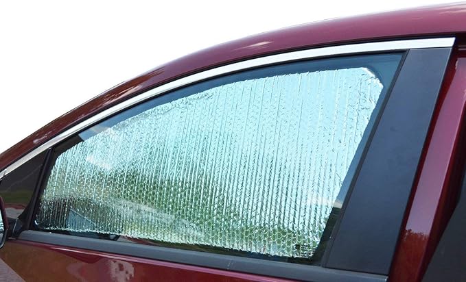 Set of 2 Custom Fit Automotive Reflective Front Seat Side Window Sunshade for 2021 2022 Ford Mustang Mach E