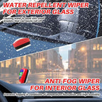 Car Water Repellent & Anti-Fog for Windshield – Quick Interior & Exterior Glass Treatment Bundle, Rain Repellent & Antifoggin