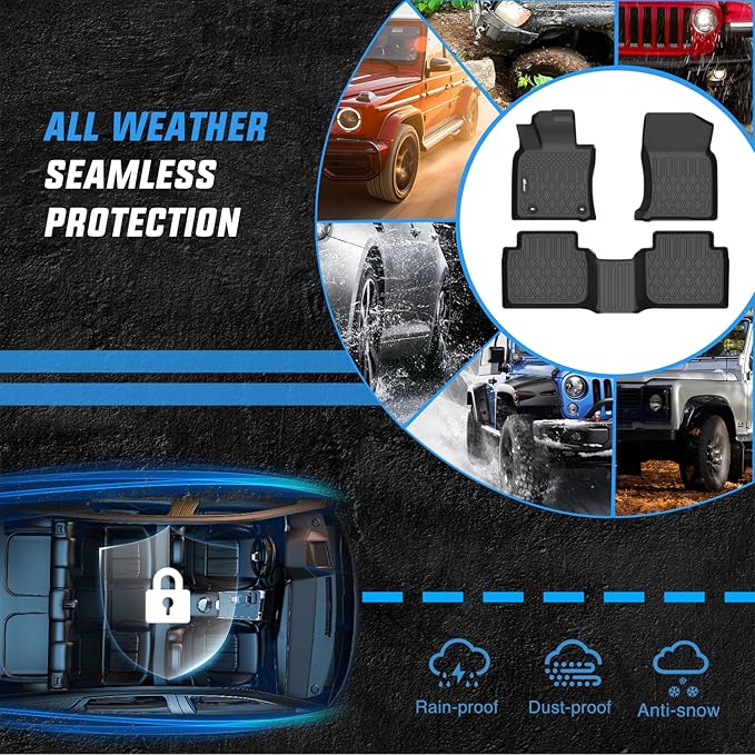 Nilight TPE Floor Mats for Toyota Camry AWD Only 2020 2021 2022 2023 2024, All Weather Custom Fit Heavy Duty Floor Liners