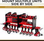 BUILTSTRONG Power Tool Organizer-6 Drill Holder Wall Mount, 3 Tier Heavy-Duty Hand Tool Storage Rack, Utility Racks, Drill Ho
