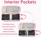7 Pcs Compression Packing Cubes for Travel Luggage, Lightweight Suitcase Organizer Bags Set, Compression Packaging Cube for T