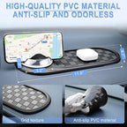 LivTee Multifunction Car Anti-Slip Mat, 360° Rotatable Multifunctional Car Dashboard Mobile Phone Holder with Temporary Parki