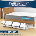 Vacuum Mattress Bag for Memory Foam and Latex - Sealed for Easy Movement, Transport and Storage (Twin/Twin-XL)