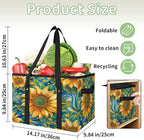 Reusable Grocery Bag, Foldable Large Shopping Tote Bag for Groceries Kitchen Picnic Car Trunk