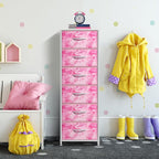 Sorbus Fabric Dresser for Kids Bedroom - Chest of 6 Drawers, Tall Storage Tower, Clothing Organizer, for Closet, for Playroom