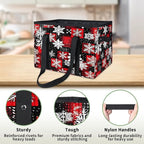 Reusable Grocery Bags Heavy Duty Shopping Bags Foldable Large Tote Bags with Long Handles & Hard Bottom