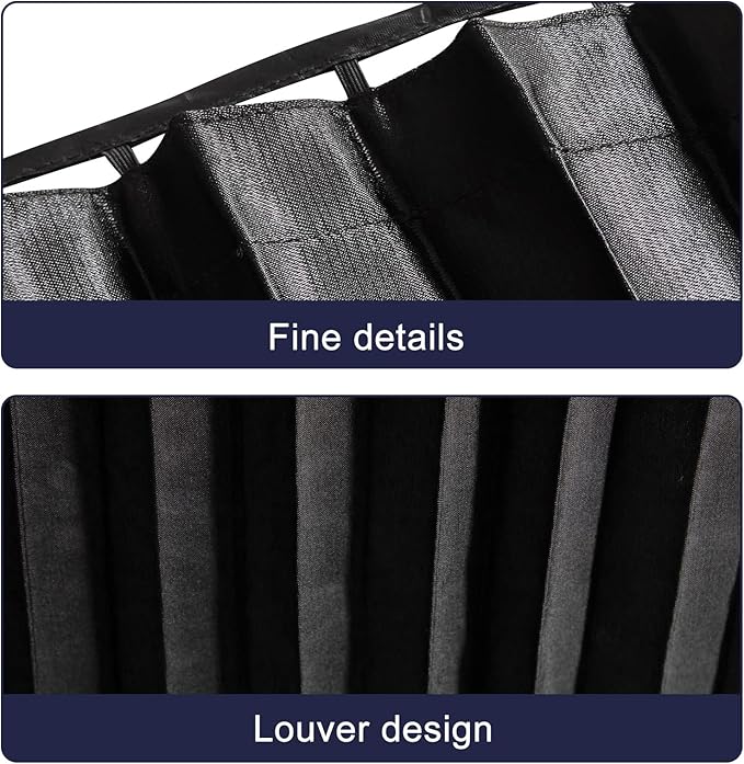 ZATOOTO Car Window Shades for Side Window 4 Pack Magnetic Car Curtains for Privacy Car Window Covers Blackout Blinds Upgrade to a Classy Ride for Camping Sleeping
