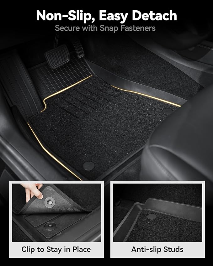 3W Floor Mats(with Carpets) & Cargo Liner Fit for Honda Odyssey 2026 2025-2018, TPE All Weather Waterproof Custom Fit Floor Liners Carpet and Truck Car Liners for Honda Odyssey 1-3 Rows, Black