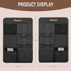 Truck Gun Rack（Set of 2）, Seat Back Gun Rack with Adjustable Straps, 600D Oxford Cloth, Universal Rifle Holder, PVC Coated, Secure Storage Pockets for Hunting Gear, Easy to Install Vehicle Gun Rack