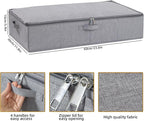 Clothing Storage Bins, Clothes Boxes with Handles, Underbed Storage Box With Sturdy Structure, Baskets for Organizing