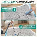 Cozy Essential Vacuum Storage Bags, 80% Compression Vacuum Seal Space Saver Plastic Packaging Bags for Clothes, Blankets, Pil