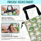 Car Garbage Bag Cute Cartoon Frogs Drawstring Car Trash Bag Hanging for Back Seat with Adjustable Buckle Canvas Vehicle Trash Can Easy-to-Install
