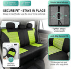 FH Group Automotive Car Seat Covers Rear Set Premium 3D Air Mesh Seat Covers, Airbag Compatible and Split Bench Cover Univers