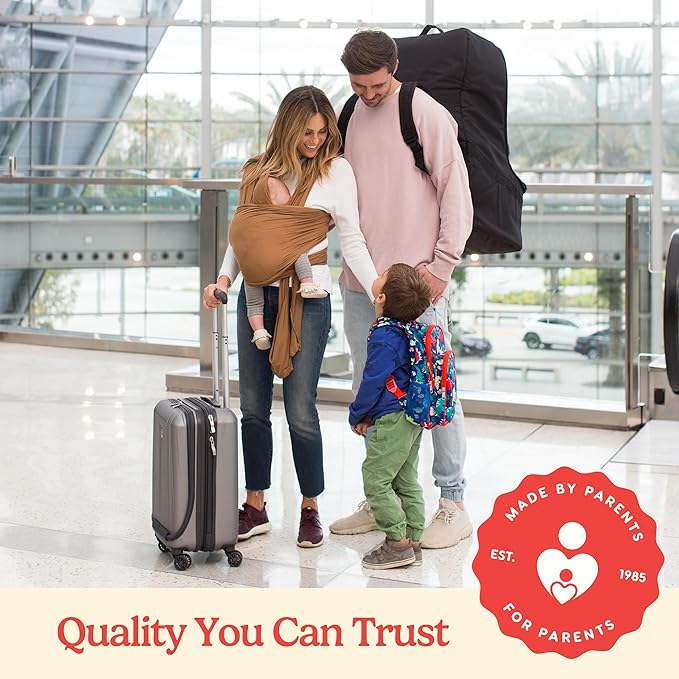 J.L. Childress Padded Backpack Car Seat Bag - Car Seat Travel Bag for Airplane, Cover Fits Most Baby & Infant Carriers & Boos