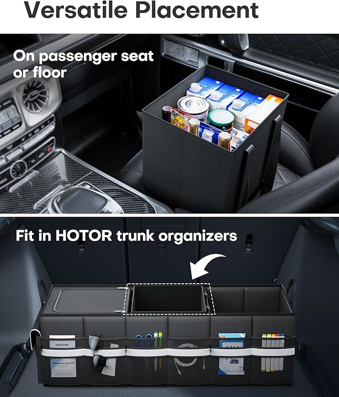 HOTOR Tote Bag Large - 2 Packs, Reusable Grocery Bags with Sturdy Handles, Foldable & Reusable Shopping Bags Fit in Car