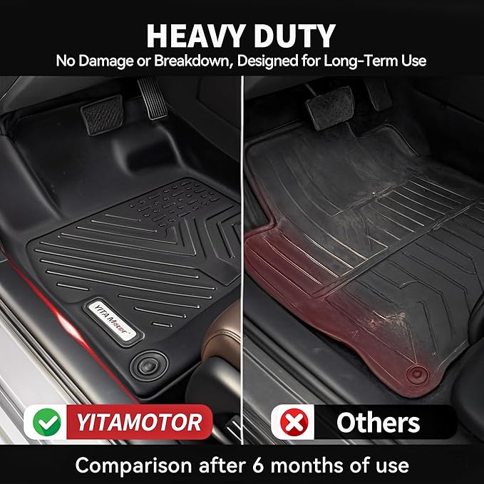 YITAMOTOR Floor Mats & Cargo Liner Fit for Honda CR-V 2026-2023, All Weather TPE Custom Fit for CRV (Gasoline & Hybrid & e:FCEV) Floor Liners with Cargo Mat (Upper Position) Full Set, Black