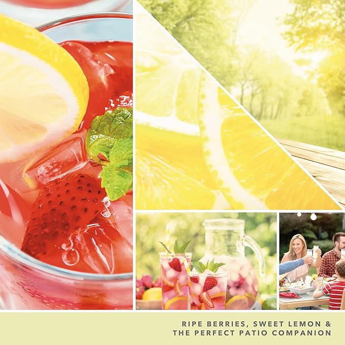 Yankee Candle Paper Car Jar, Iced Berry Lemonade, Hanging Air Freshener Odor Neutralizer for Vehicles and Small Spaces, Long 
