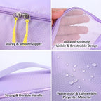 COVAX Packing Cubes for Suitcases, 5 Set Travel Luggage Organizer Bags and Storage Packing Cubes for Women Men, Purple