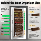 Kotkn Over The Door Shoe Organizer with 12 Large Breathable Pockets - Durable Hanging Storage for the Entire Family's Shoes (