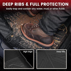 LASFIT Floor Mats & Cargo Liner with Backrest Mat for Chevrolet Chevy Equinox/GMC Terrain 2018-2024 (Not for Equinox EV 2024-2025), All Weather TPE Custom Fit Floor Mats Car Mats Full Set, Black