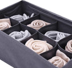 DIOMMELL 6 Pack Foldable Cloth Storage Box Closet Dresser Drawer Organizer Fabric Baskets Bins Containers Divider for Clothes