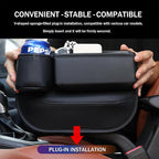 OUEST 2 Packs Car Seat Gap Filler Organizer, Car Seat Gap Storage Box with Cup Holder for Phone Drinks Glasses Keys