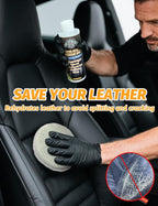 Kingvo Ceramic Spray Coating for Cars, Car Leather Conditioner Automotive Clear Coat Detail Spray Polishing Kit Leather Care 