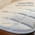 Suninbox Linen Seat Covers for Car, Bottom Car Seat Covers,Universal Driver Seat Cushion,Car Seat Pad[Gray]