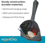 High Road TrimTrash Hanging Car Garbage Bag - Slim and Leakproof Car Trash Bag with Magnetic Closure and Storage Pocket - Attaches to Seat, Glovebox or Console