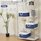 Large Storage Baskets- 15.7x11.8x8.26 inch Storage Bins for Shelves and Closet Organizing, Foldable Fabric Bin for Home Organ